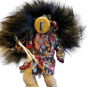 Handmade Native American Kachina Pin Brooch Vintage Jewelry